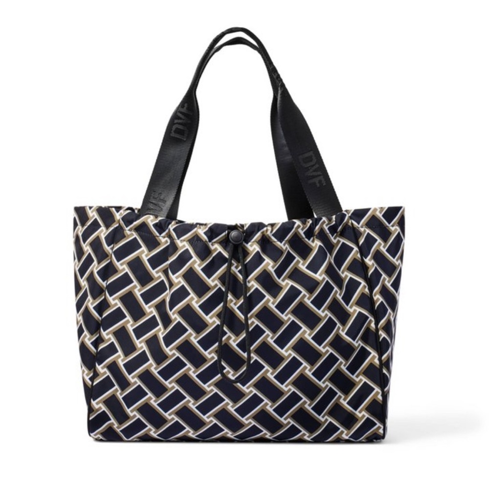 DVF for Target vintage, weave neutral tote